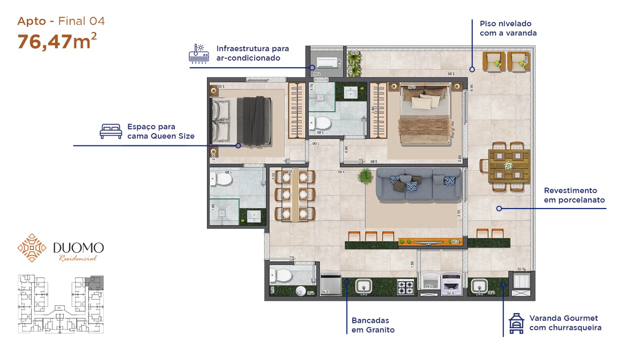 Lançamento no Itagua apartamentos com 2 suítes e Lazer!