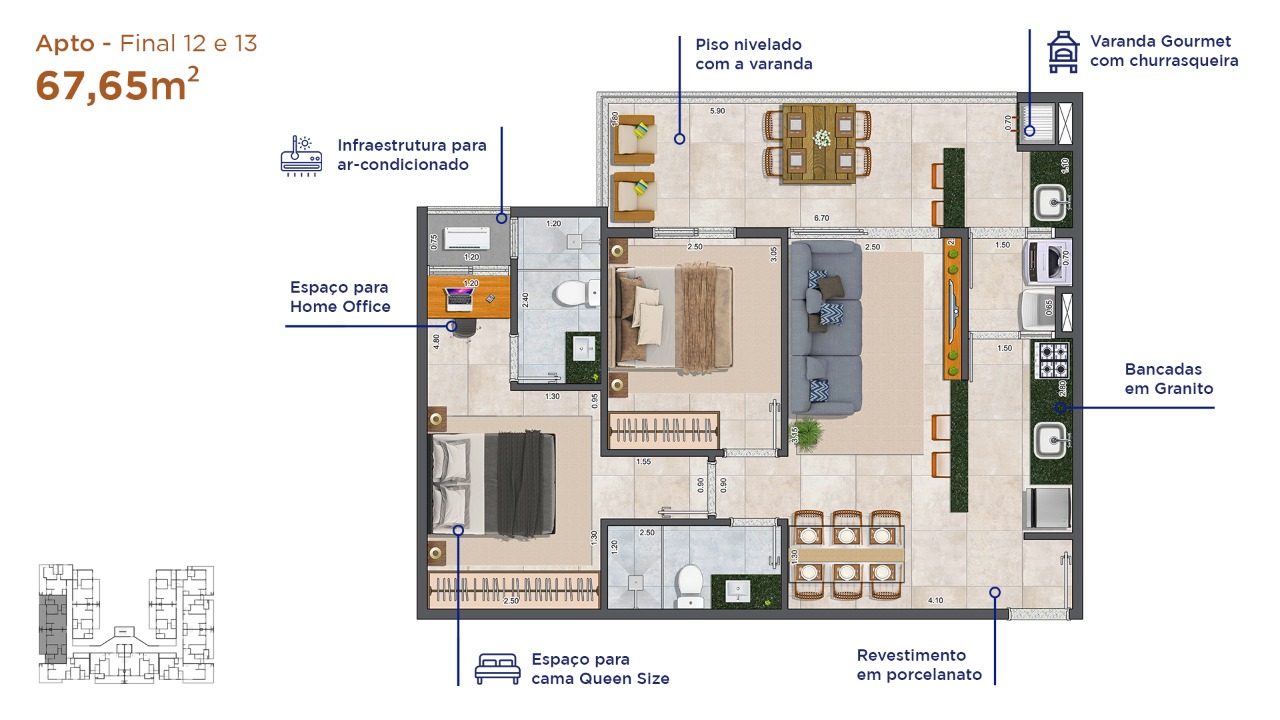 Lançamento no Itagua apartamentos com 2 suítes e Lazer!