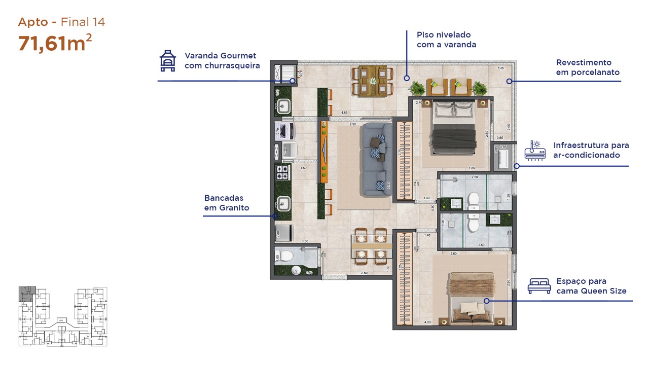 Lançamento no Itagua apartamentos com 2 suítes e Lazer!