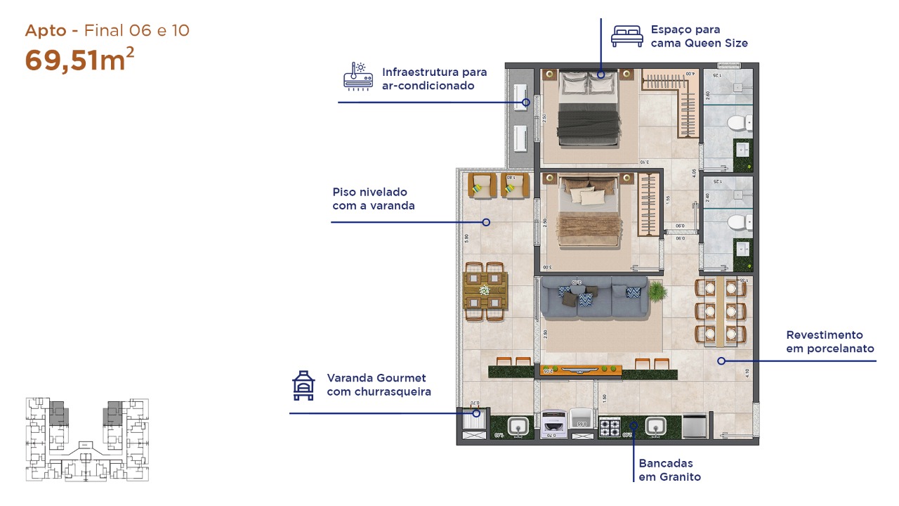 Lançamento no Itagua apartamentos com 2 suítes e Lazer!