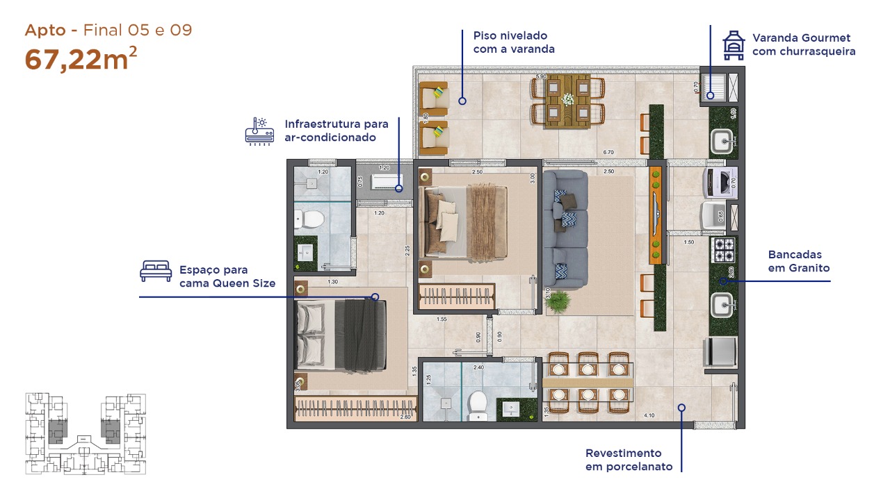 Lançamento no Itagua apartamentos com 2 suítes e Lazer!
