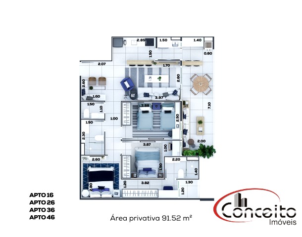 Empreendimento com unidades de 3 dormitórios!